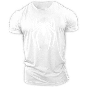 Resim Snapbuy Erkek Spor Tişört 2d Örümcek Baskı Yuvarlak Boyun Kısa Kollu Hızlı Kuruyan Rahat Yazlıkkoyu Gri Koyu Gri 