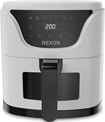 Resim Rexon Smart Air Fryer, 4.5 Litre Kapasiteli, Yağsız Pişirme Teknolojisi, Beyaz 