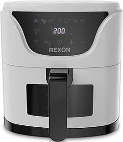 Resim Rexon Smart Air Fryer, 4.5 Litre Kapasiteli, Yağsız Pişirme Teknolojisi, Beyaz 