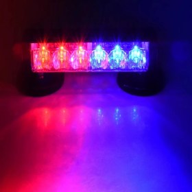 Resim Space Tepe Çakar Lamba Mıknatıslı Vantuzlu 21 Fonksiyonlu 15,5cm 6 Ledli Kırmızı-Mavi Usb-Fiş Şarjlı-Kumandalı Adet / LAPA118-2 