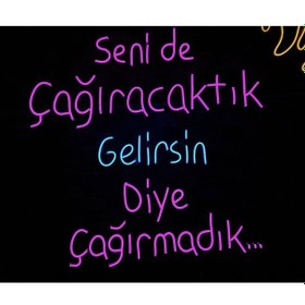 Resim Seni De Çağıracaktık Neon Led Renkli 