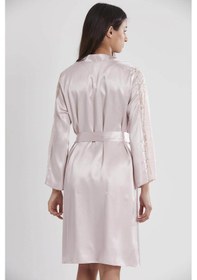 Resim Pierre Cardin 4025 Gecelik Sabahlık Takım - Pudra Pudra 
