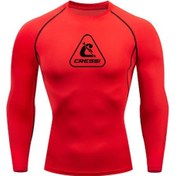 Resim Snapbuy Erkek Uzun Kollu Rashguard - Uv Koruma, Sörf, Dalış, Yüzme Ve Plaj Kıyafeti Chınaturkuaz Turkuaz 