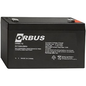 Resim Orbus 6V 12Ah Kuru Akü 