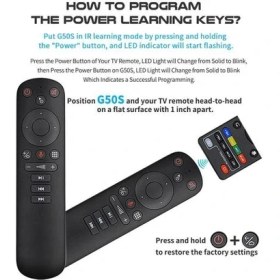 Resim Xinh G50S Google Ses Hava Uzaktan Fare Gyroskope Akıllı Android Tv Evrensel 2.4g USB Kablosuz Ir Öğrenme Uzaktan Kumanda (Yurt Dışından) 