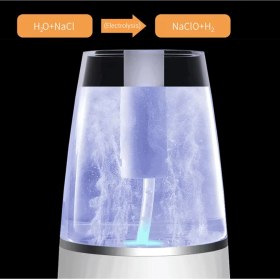 Resim Dunhome Xt-1.3 Taşınabilir Dezenfeksiyon Suyu Üretici Elektrikli Sprey Şişesi - %99.9 Sterilizasyon Oranı ile Dezenfektan Sıvı Üretme Makinesi | 250 ml Kapasite - Beyaz 