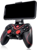 Resim Hosuho USB Wireless Bluetooth 5.0 Joystick Universal Gamepad TV Box Console Game Controller For Android Mobile Phone Tablet Holder 