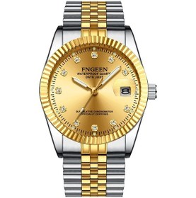 Resim Sones Yazole N953 Basit İş Adamı Saati Aydınlık Takvim Öğrenci Saati Beyaz Kahverengi 