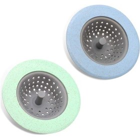 Resim 2'li Lavabo Gider Süzgeci, Lavabo İçin Silikon, Silikon 