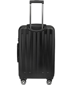 Resim Orta Boy %100 Polikarbon Valiz Parlak Siyah 1810 Siyah 