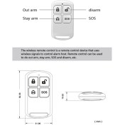 Resim Collectibles 433MHZ Kablosuz Uzaktan Kumanda, Ev Hırsızlık Önleme Güvenliği Için Uygundur, Çeşitli Alarmlarla Donatılabilir (Yurt Dışından) 