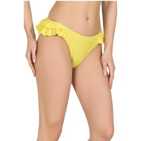 Resim Endeep Kadın Fırfırlı Sarı Bikini Altı 