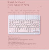 Resim Novahub Sk-030 10 İnç Bluetooth Klavye Ve Fare Seti, Şarj Edilebilir, Taşınabilir, Beyaz, Uyumlu Çoklu Sistemler İçin Diğer 