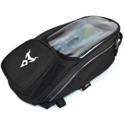 Resim Konesam Motosiklet Depolama Çantası, 7.12" Dokunmatik Ekranlı, Su Geçirmez, Yansıtıcı Şeritli, Universal Tank/sırt Taşıma Gri 