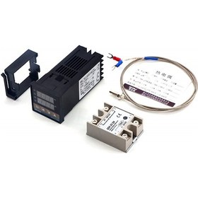 Resim Gajeena Rex-c100 Akıllı Pıd Sıcaklık Kontrol Cihazı Seti - Ssr-25da + M6 Kablo İle Hassas Sıcaklık Yönetimi 