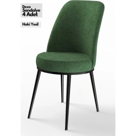 Resim Canisa Concept Canisa Dexa Serisi Yemek ve Mutfak Sandalyesi , 4 Adet , Ayaklar Siyah 