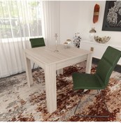 Resim Pasific Home Single Mutfak Yemek Masası, 90x90 cm, Kare, Meşe 