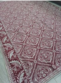 Resim Savan Dokuma Halı Örtüsü 4m² 170 240 Kale Bordo4 Bordo 