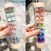 Resim Ahşap Alf Yağmur Ses Tüpü, Erken Eğitim Duyusal Stimulation Oyuncak, Simüle Edilmiş Yağmur Ses, Kum Saati, Bebek Rahat Tutma Oyuncak, Yeni Doğan Duyusal Eğitim Oyuncak, PC Malzeme, Karışık Renk, Yeni Doğan, Bebek, Küçük Çocuklar İçin 