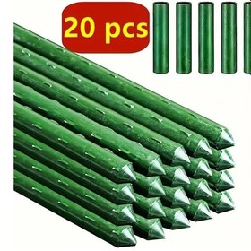 Resim Hightower Yeşil 90cm Bahçe Kazığı Sağlam Bitek Çubuğu Domates Ağaç Salatalık Fasulye Saksı Desteği 