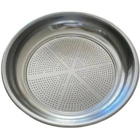 Resim Paslanmaz Krom Yemek Makarna Süzgeçi Süzgeç Kevgir Orta Boy Metalik Gri 