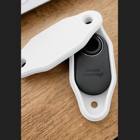 Resim Mizaku Bisiklet Suluk Arkasına Takılan Tutucu SmartTag2 Dizayn Edilmiş Smart Tag 2 Kılıf - Beyaz 