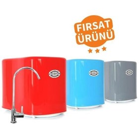 Resim water Premium 10 Aşamalı 12 Lt Metal Tanklı Süper Sarım Membran Teknolojili Pompalı Su Arıtma Cihazı 