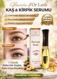 Resim GLOWVEA COSMETİCS Kaş Kirpik Serumu Glowvéa d’Or Lash | %100 Doğal Bitkisel Yağ, Uzatma & Gürleştirme Etkili 