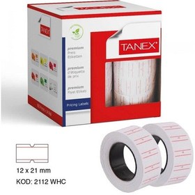 Resim Tanex Fiyat Etiketi Beyaz 800 Adetli 24 Lü 