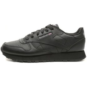Resim Reebok Classic Leather Unisex Siyah Spor Ayakkabı Siyah 