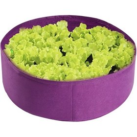 Resim Neevoyu Mor Dairesel Bitki Yetiştirme Çanta, 70cmx30cm, Kollü, Isı Ve Nem Dengesi, İç/ Dış Mekan, Felt Materyal 