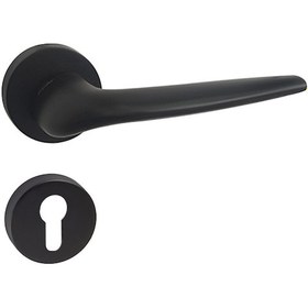 Resim Doğanlar Raket Mat Siyah Rozetli Kapı Kolu Takım-yale Kol Pk001dgn0099 Renkli 