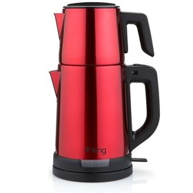 Resim King KCM331 Tea Pro Inox Çay Makinesi Rose 