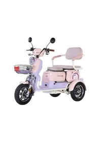 Resim Arora Rüzgar New 3 Tekerli Kızaklı Elektrikli Motosiklet Lila 