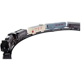 Resim Kara Tren 19 Parça Pilli Tren Seti Oyuncak-Eğitici Oyuncak Lokomo 