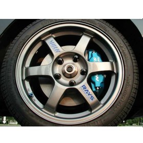 Resim Volk Rays Te37 Jant Sticker Seti 8 Parça 