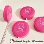 Resim Sanrio ölçü bandı - 1 adet, 59 inç/150 cm ölçüm menzili ile bel çevresi, göğüs çevresi ve kalça çevresi için uygun ev tipi ölçü bandı 
