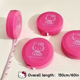 Resim Sanrio ölçü bandı - 1 adet, 59 inç/150 cm ölçüm menzili ile bel çevresi, göğüs çevresi ve kalça çevresi için uygun ev tipi ölçü bandı 