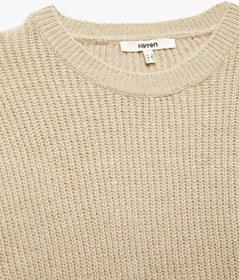 Resim Koton Bisiklet Yaka Triko Kadın Basic Kazak 6wak90025ht Bej 