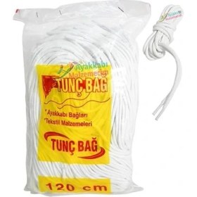 Resim Tunç Bot Bağcığı T3 1 Paket 72 Çift 120 cm Bordo-Orta 