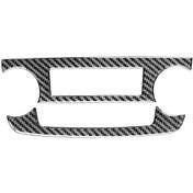 Resim 2 Adet / Takım Karbon Fiber Araba Merkezi Kontrol Cd Ses Anahtarı Çerçeve Honda Crv 2007-2011 İçin Dekoratif Etiket, Sol Ve Sağ Sürücü Evrensel 1 Adet 