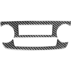 Resim 2 Adet / Takım Karbon Fiber Araba Merkezi Kontrol Cd Ses Anahtarı Çerçeve Honda Crv 2007-2011 İçin Dekoratif Etiket, Sol Ve Sağ Sürücü Evrensel 1 Adet 