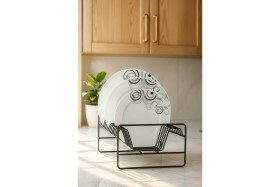 Resim Feyza Design Pratik ve Şık Tezgah Üstü Paslanmaz Metal Bulaşık Kurutmalık Sepeti 