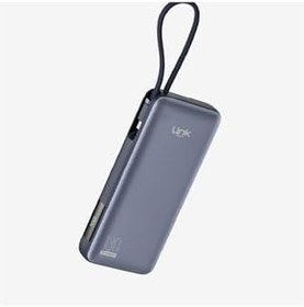 Resim Linktech P131 Premium 130W Dijital Ekranlı Dahili Type-C Kablolu 20000 mAh Powerbank 
