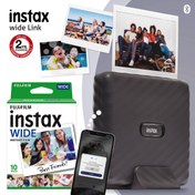 Resim Instax Wide Link Gri Akıllı Telefon Yazıcısı ve 10'lu Film 