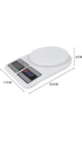 Resim Layfhex Hassas Mutfak Terazisi Tartısı Azami 10 kg Dijital LCD Ekran 