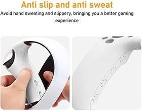 Resim Oyun kolu kapağı, hassas tasarım, VR sap kapağı koruması, kolay temizlenebilir silikon Playstation VR2 için (şeffaf) 