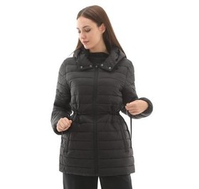 Resim Skechers W Light Weight Quilted Jacket Kadın Mont Siyah 