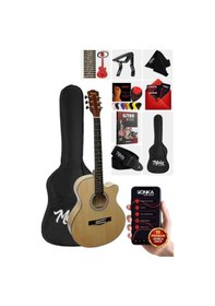 Resim Midex Xc-200cr Kaliteli Akustik Gitar Seti 40 İnç 4/4 Yetişkin Full Set 