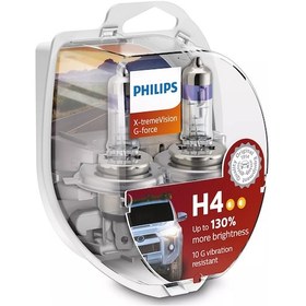 Resim Philips Yeni X-treme Vision G-force H4 Otomobil Far Ampulü +%130 